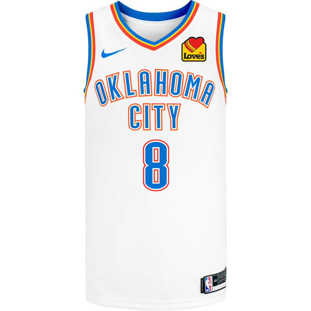 Jalen Williams Nike Association Swingman Jersey in White - Front View