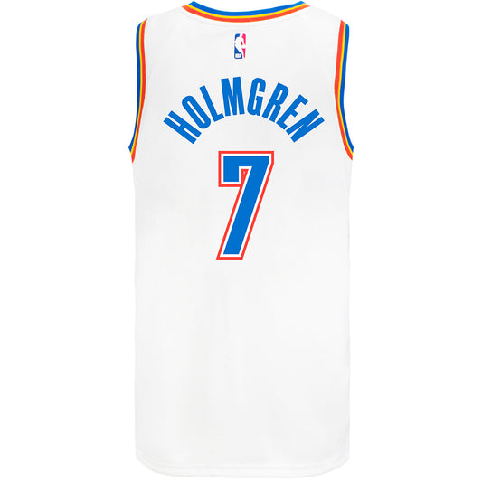 Chet Holmgren Nike Association Swingman Jersey in White - Back View