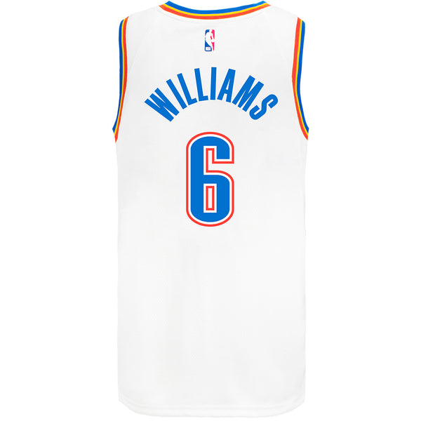 Jaylin Williams Nike Association Swingman Jersey  in White - Back View