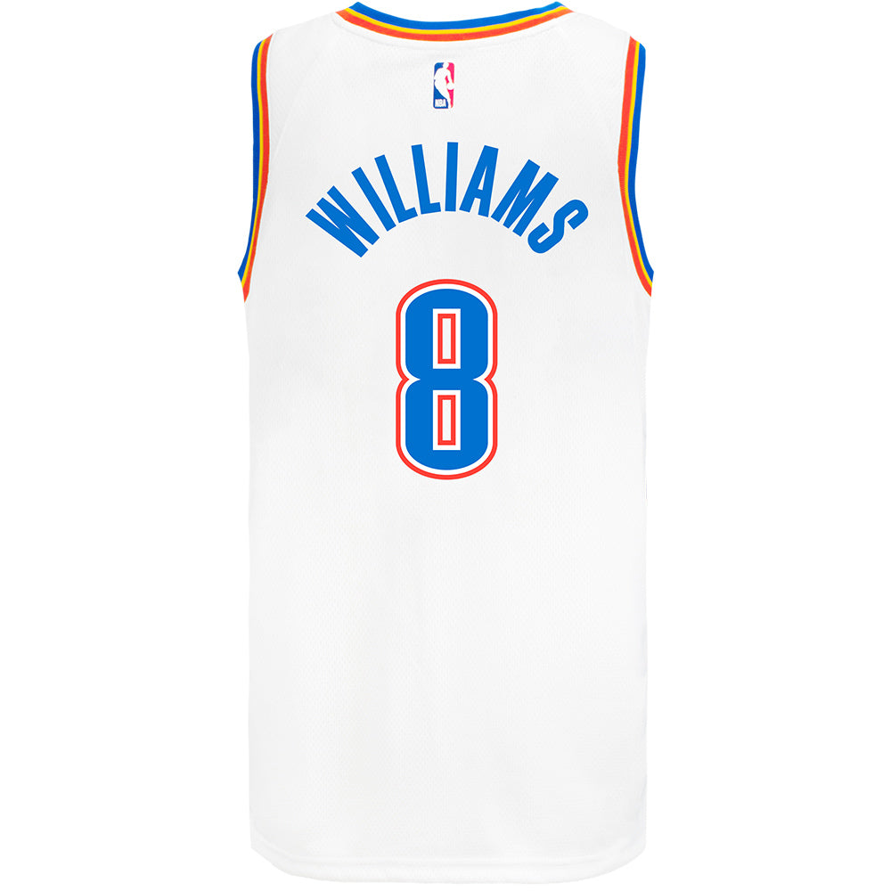Jalen Williams Nike Association Swingman Jersey in White - Back View