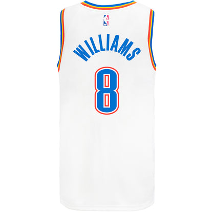 Jalen Williams Nike Association Swingman Jersey in White - Back View
