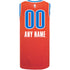 Oklahoma City Thunder 2020-21 Jordan Statement Custom Jersey in Orange - Back View