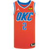 OKC Thunder Shai Gilgeous-Alexander Nike Statement Edition 2020-21 Jordan NBA Swingman Jersey in Orange - Front View