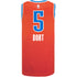 OKC Thunder Lugentz Dort Nike Statement Edition 2020-21 Jordan NBA Swingman Jersey in Orange - Back View