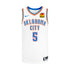 Luguentz Dort Nike Youth Association Swingman Jersey in White - Front View