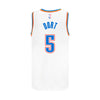 Luguentz Dort Nike Youth Association Swingman Jersey in White - Back View