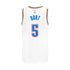 Luguentz Dort Nike Youth Association Swingman Jersey in White - Back View