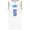 Oklahoma City Thunder 2020-21 Lugentz Dort Nike Association Swingman Jersey in White - Back View