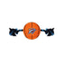OKC Thunder Pet Basketball in Blue and Orange - Front View