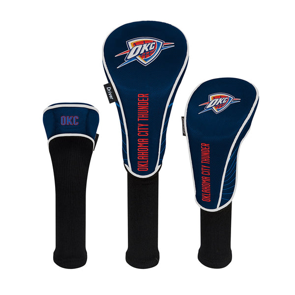 Thunder Golf Club Covers in Blue - Front View