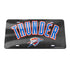 Thunder Acrylic License Plate in Black - Front View