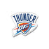 Thunder Hd Acrylic Magnet in White Orange and Blue - Front View