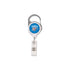 Thunder Badge Reel in Blue and White - Front View