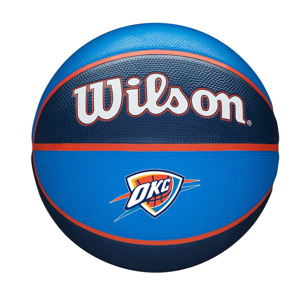Thunder Tribute Basketball in Blue - Front View