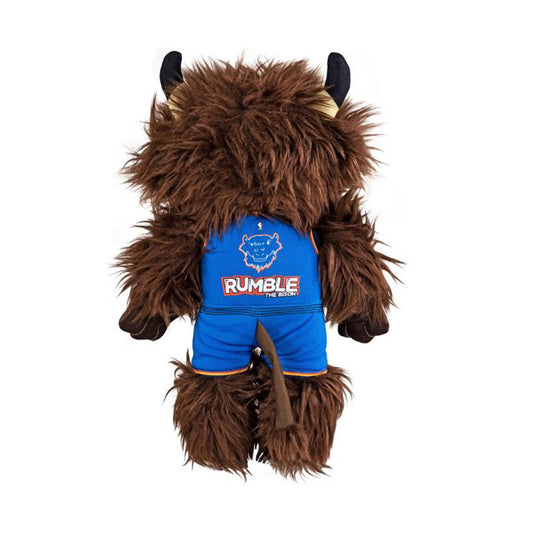 Uncanny Brands Thunder 10" Rumble Plush In Brown & Blue - Back View