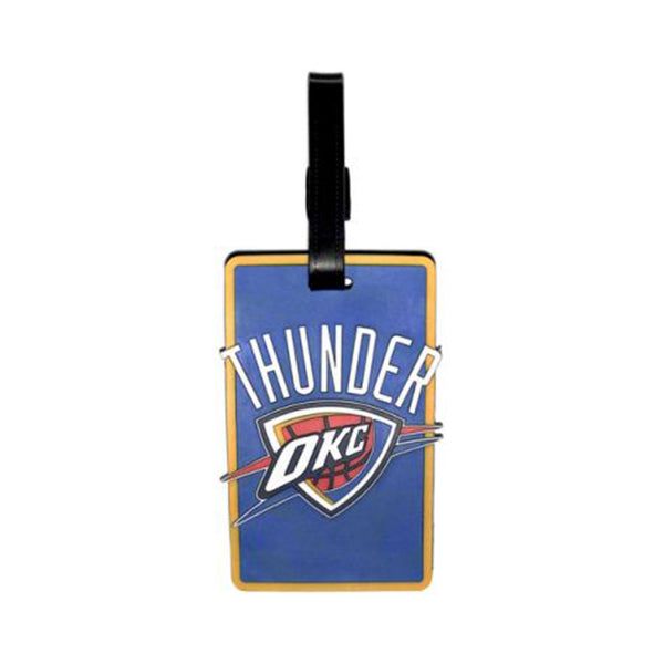 AMINCO OKC THUNDER SOFT BAG TAG IN BLUE - FRONT VIEW