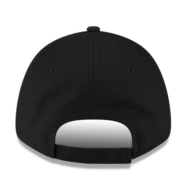 Youth New Era Thunder Rumble Adjustable Hat in Black - Back View