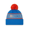 NEW ERA YOUTH THUNDER REPEAT KNIT IN BLUE - BACK VIEW