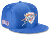 Oklahoma City Thunder New Era 9Fifty on Court Snapback in Blue - Front View