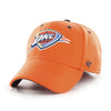 Oklahoma City Thunder 47 Brand Sunset Contender Hat in Orange - Front View