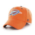 Oklahoma City Thunder 47 Brand Sunset Contender Hat in Orange - Front View