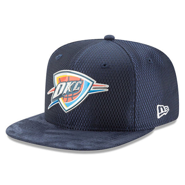 Oklahoma City Thunder New Era 59Fifty Navy 2017 Draft Fitted Hat - Front View